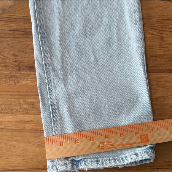 American Eagle Jeans Women’s 8 Super High Rise Straight Light Wash - Picture 7 of 13